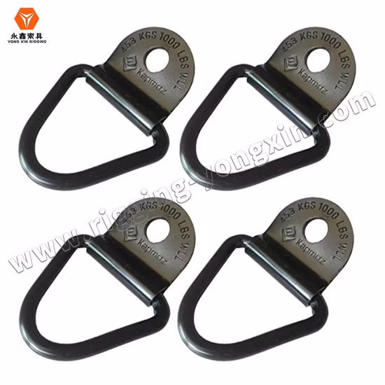 Ancore di ancoraggio nere con anello a V personalizzate Ganci ad anello di ancoraggio per rimorchio in acciaio resistente da 1/4